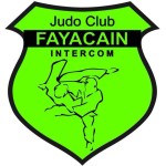 Logo du Judo Club Fayacain, mettant en avant un graphe de judo sur fond vert.