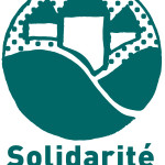 Logo représentant la solidarité des trois villages, avec des éléments graphiques évoquant des collines et des habitations.