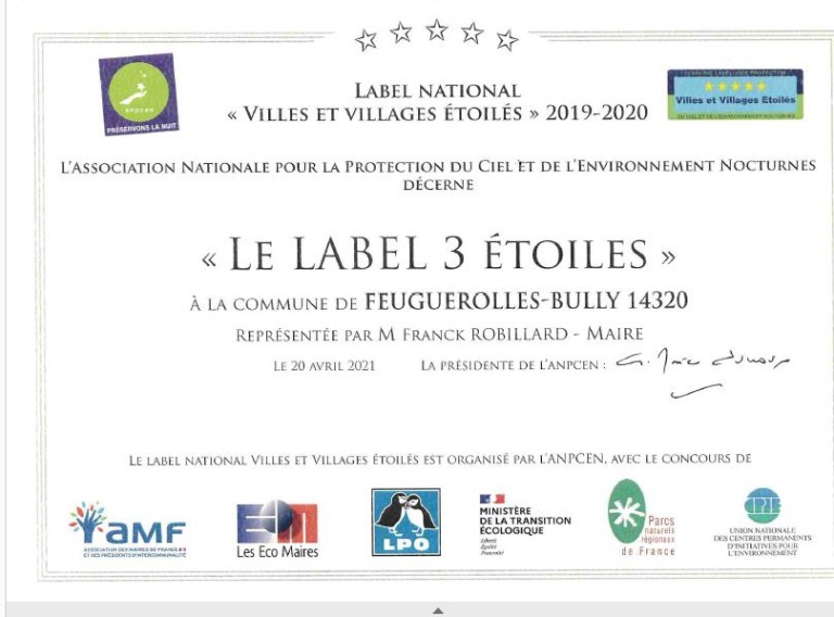 La commune distinguée par trois étoiles pour sa participation au concours des villes et villages étoilés