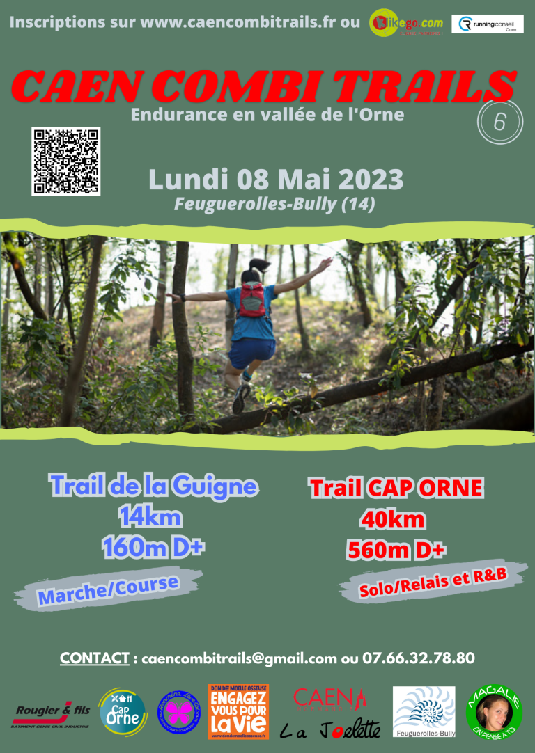 La commune accueille le Caen Combi Trails le 8 mai 2023