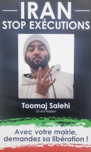 Manifestation en soutien à Toomaj Salehi dimanche 14 mai 2023