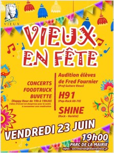 Vieux en fête vendredi 23 juin 2023