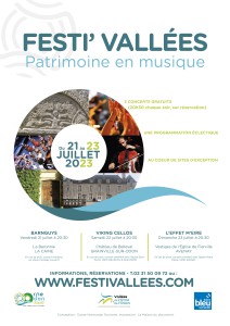 Festi’vallées patrimoine en musique du 21 au 23 juillet 2023